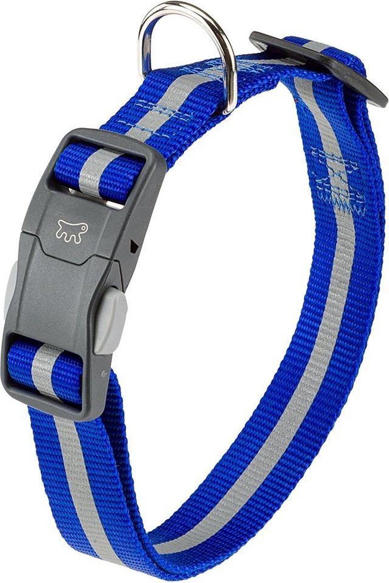 Ferplast Hondenhalsband Club Reflex - 70 x 2,5 cm - Nylon - Blauw