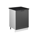 Vicco Wastafelkast Fame-Line, Donkergrijs/Wit, 60 cm