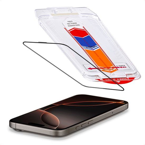 Accezz Screen Protector - Glas - Geschikt voor Apple iPhone 16 Pro Max