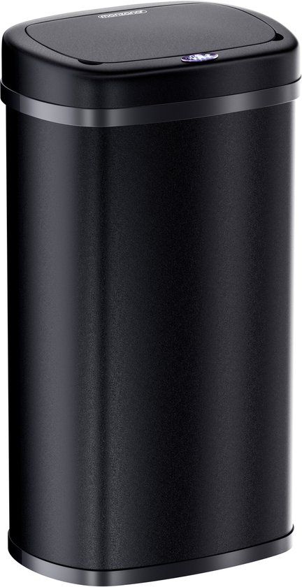 Monzana Vuilnisbak - Bewegingssensor 58L USB - Zwart