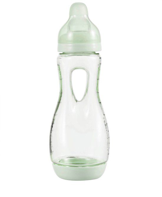 Difrax Babyfles Handgreep - 240 ml - Lichtgroen - 1 Stuk - Anti Koliek