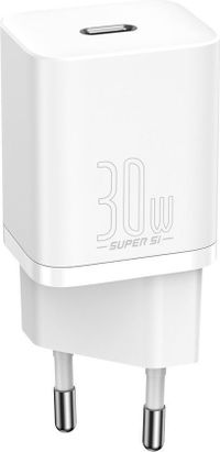 Baseus Super Si Oplader wit - 30W 1C EU