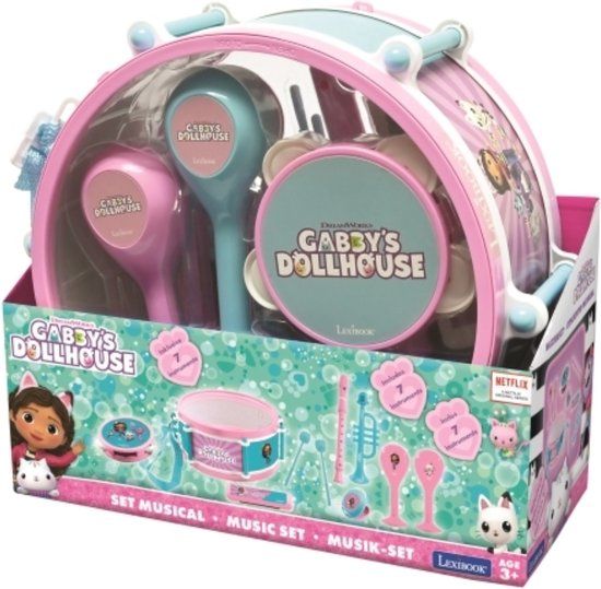 LEXIBOOK Gabby’s Dollhouse Muziekset 7 stuks