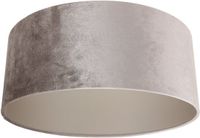 Steinhauer Grijze Velours Lampenkap K1066GS ⌀50cm met E27 fitting