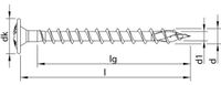 Heco Topix+ Achterwandschroef 5x60 Pozidrive2 - Verzinkt - 200 stuks