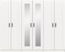 Xonox.Home Kledingkastcombinatie Visby wit B/H/D: 240x194x56 cm