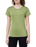 Nike Dri-Fit Slim Fit Dames Shirt Groen Polyester Korte Mouw M