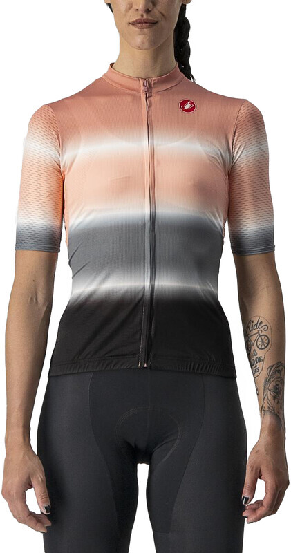 Castelli Dolce Jersey Dames, rood/grijs