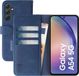 Rosso Element Book Case Wallet Hoesje Geschikt voor Samsung Galaxy A54 | Portemonnee | 3 Pasjes | Magneetsluiting | Stand Functie | Blauw