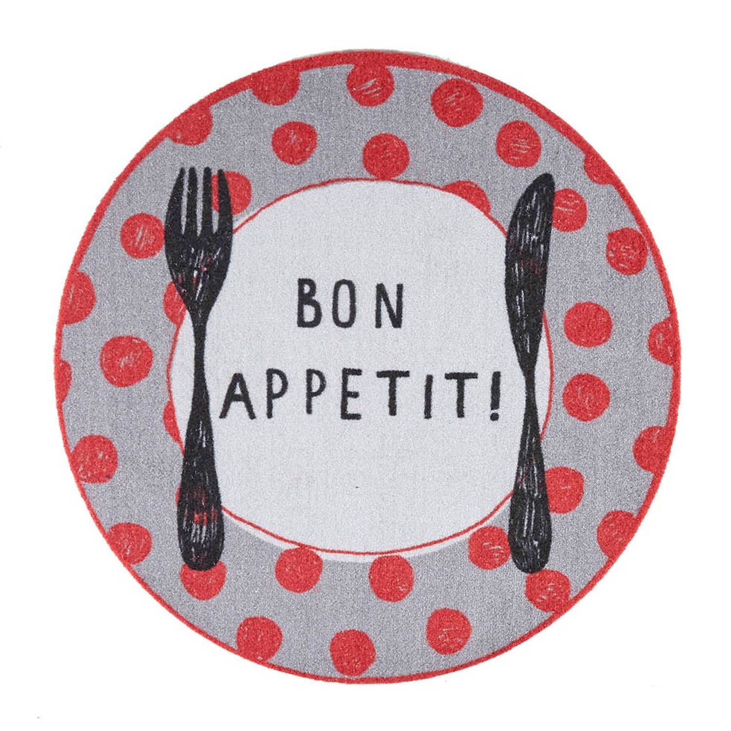MD-Entree Cook&Wash Keukenloper Bon Appetit - 67 cm Ø - Meerkleurig