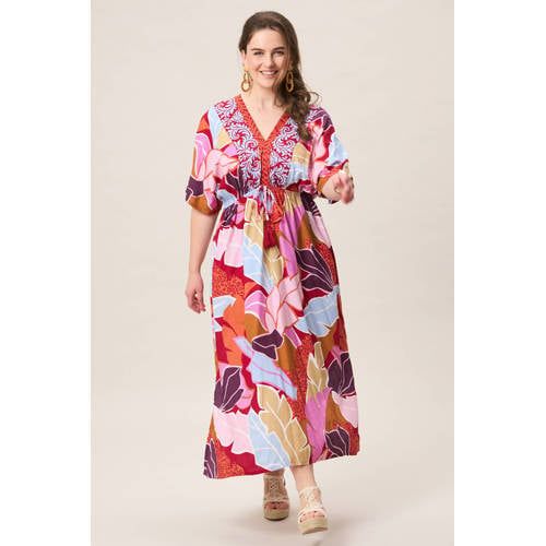 Miss Etam Plus midi jurk multi