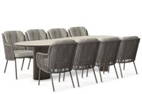 Santika Furniture Santika Cayora/Weave 300x120 cm dining tuinset 9-delig