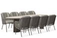 Santika Furniture Santika Cayora/Weave 300x120 cm dining tuinset 9-delig
