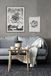 Komar - Succulent Aeonium - 2 houten fotolijsten met 2 kunstposters 30 x 40 cm en 50 x 70 cm - slaapkamer, woonkamer decoratie