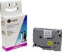 G&G Labeltape 5BRTS231-TD Compatibel met Brother TZe-S231, Wit/Zwart, 12mm x 8m