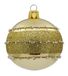 Set van 6 kerstballen (diameter 7 cm) van mondgeblazen en handbeschilderd glas