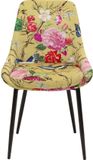 Kare Design Stoel East Side Flower Fever Geel