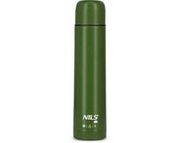 Nils Camp Thermos 1L Groen - Automatische Stop, Dubbele Wand