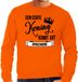 Bellatio Decorations Oranje Koningsdag sweater - echte Koning komt uit Enschede - heren - trui XL