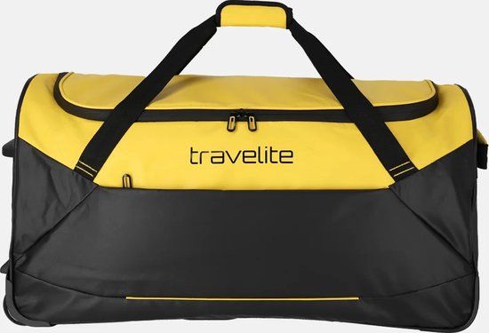 Travelite Basics Trolley Travel Bag - Yellow - XL - 97L - 2 Wheels - TSA Lock