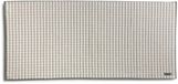 möve Eden badmat met boxstructuur 60 x 130 cm van 100% katoen, Nature/Zwart