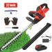 StarTech Accuheggenscharen - Elektrische heggenscharen 21 V - 56 cm zaagblad - 3,0 Ah accu met oplader - 1 accu - 1,3 cm snijcapaciteit - Dubbele messen - Rood