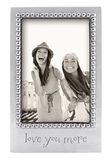 MARIPOSA Love You More Frame, Zilver, 4" x 6"