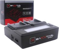 Baxxtar 75252 Dual Lader LCD USB voor Sony NP-F970/F750/F570/FM500H accu
