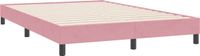 vidaXL Bedframe zonder matras, roze, 140x220 cm, fluweel
