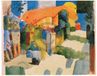 Your Decoration B.V. Kunstdruk August Macke - Haus im Garten 71x56cm