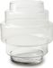Jodeco Bloemenvaas Didi - helder transparant - glas - 22 x 25 cm - trap vorm vaas