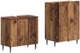 vidaXL - Ensemble - Meuble de salle de bain - ZWOLLE - Bois ancien - Bois travaillé