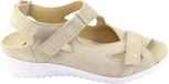 Durea - 7419 G - Platte sandalen Dames Sandalen - Kleur: Wit/beige - Maat: 41