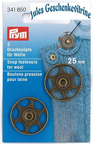 Prym - Old messing (25 mm) Sewing -on Snap Cetters voor wol - 1 Stuk