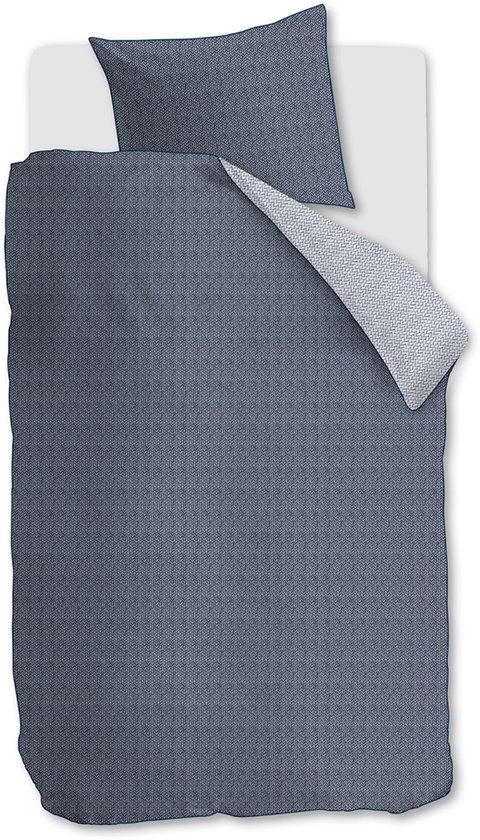 Riviera Maison Twisted dekbedovertrek - Eenpersoons - 140x200/220 - Blauw