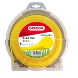 Oregon 69-387-Y Gele ronde grastrimmerlijn/draad voor grastrimmers en bosmaaiers, 4,0 mm x 32 m, verpakking kan variëren