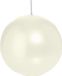 Trend Candles Bolkaars glad - 6x - parelmoer - 8 cm - 25 branduren