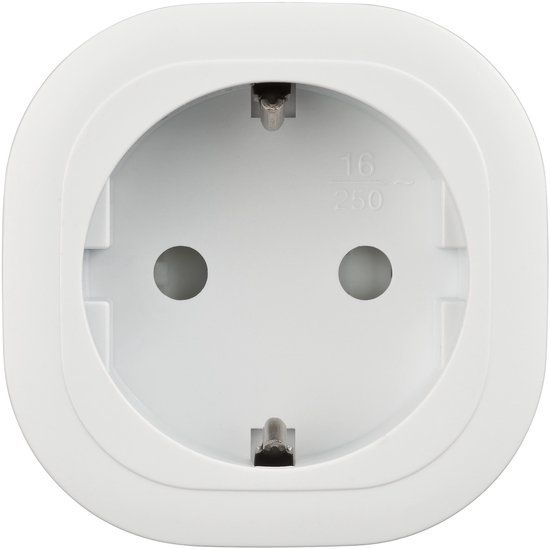 Brennenstuhl Connect smart plug WA 3600 XS02 (slimme stekker 2,4 GHz compatibel met Alexa en Google Assistant, Matter, smart stekker met Tijdsschakelaar, gratis app)