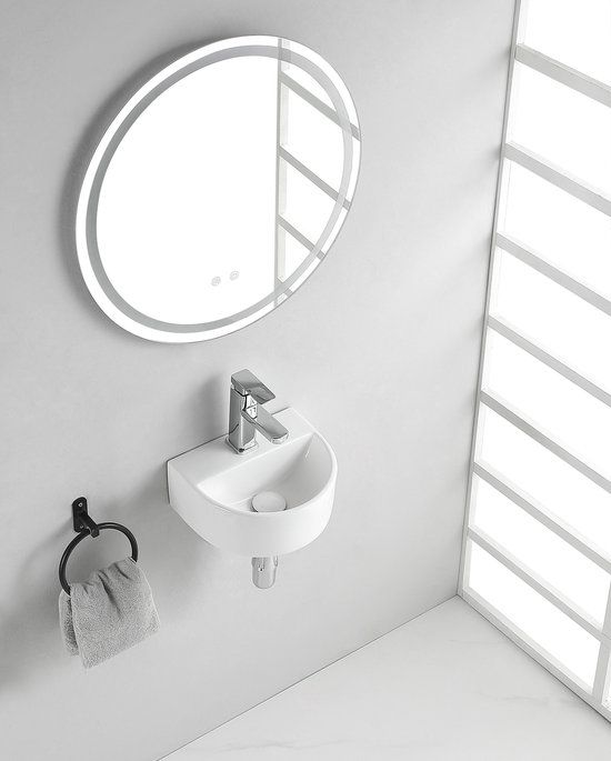 Wiesbaden Lara Fontein 30x25x12cm Halfrond Wit