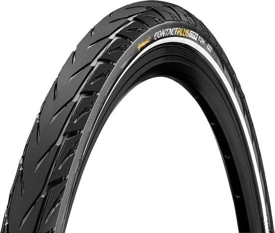 Continental Contact Plus City Clincher band 28" E-50 Reflex, zwart Bandenmaat 47-622 | 28x1,75"