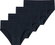 SCHIESSER Slip ESSENTIALS Verpakking van 4 Blauw Effen Heren 3XL