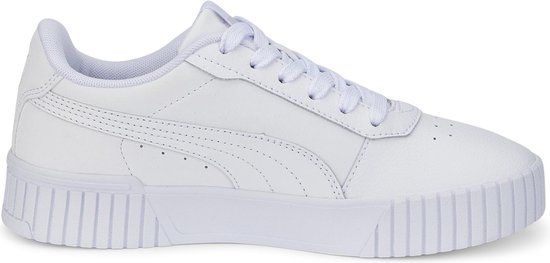 PUMA Carina 2.0 Jr Sneakers - Wit/Zilver - Maat 37