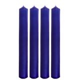 Staafkaarsen, tafelkaarsen, kandelaarsen, tafelkaarsen als set van 4 in blauw, afmetingen: H/Ø ca. 17 x 2 cm