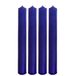 Staafkaarsen, tafelkaarsen, kandelaarsen, tafelkaarsen als set van 4 in blauw, afmetingen: H/Ø ca. 17 x 2 cm