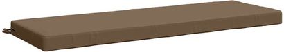 vidaXL Coussin de banc SOEST 100% Polyester Taupe 150 x 50 x 8 cm