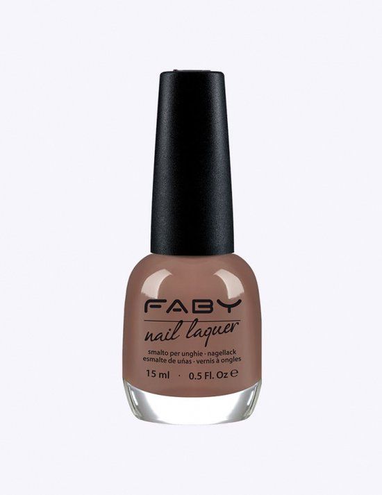 Faby nagellak Footprints on the beach - LC C014 - 15ml - taupe bruin