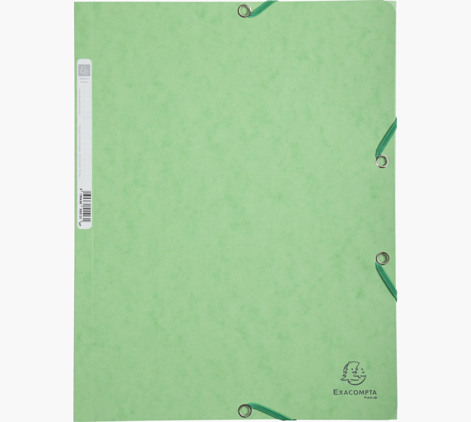 Exacompta A4 Pressboard File Folder - Assorted Colors - Set of 3
