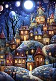 Alipson Puzzle legpuzzel village sous la lune - 1000 pièces puzzle