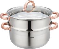 Klausberg 7734 Stoompan 3-delig 24 cm 5 Liter RVS