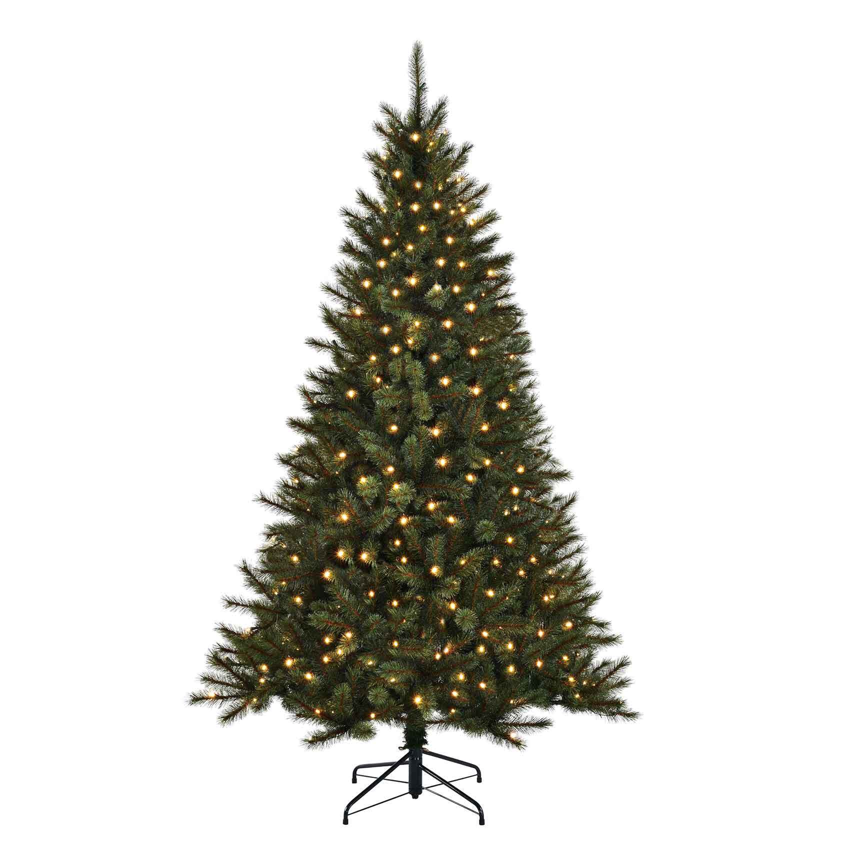 Blackbox smalle kunstkerstboom led toronto fir maat in cm: 185 x 114 groen 190 lampjes met warmwit led